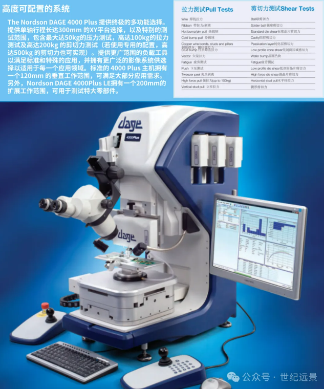 Nordson DAGE 4000Plus 推拉力測(cè)試機(jī)租賃